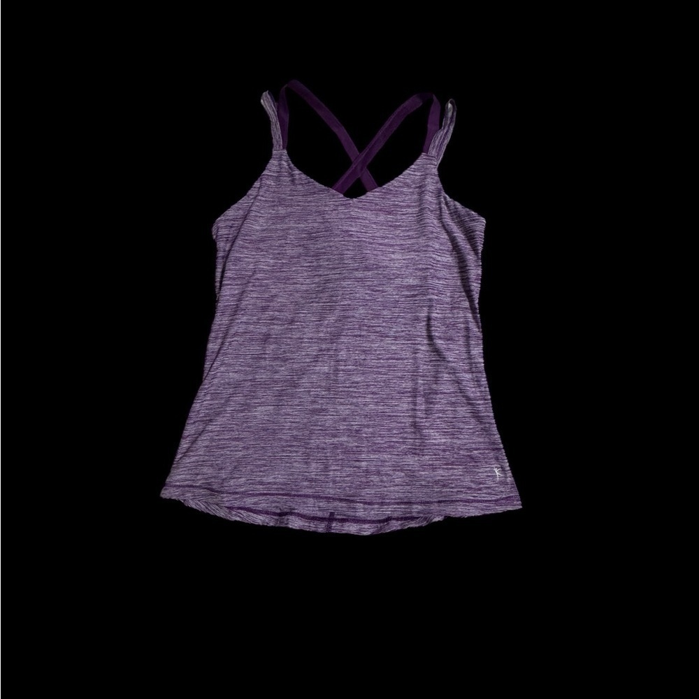 Danskin Purple Heathered Tank Top